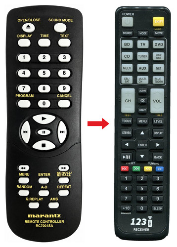 Telecomando ricambio per - telecomando,